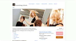 Desktop Screenshot of cosmetologyschools.com